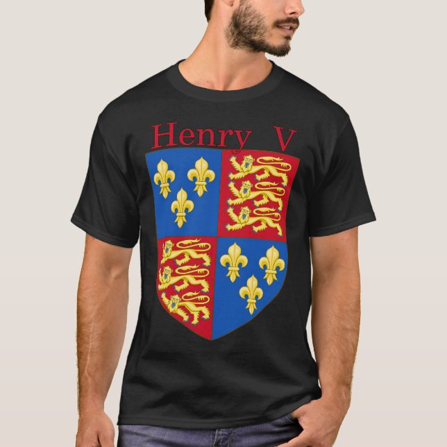 Camiseta King Henry V Royal Arms (Frente)