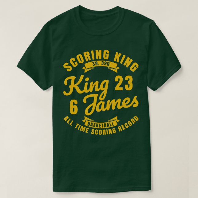 Camiseta King James The Scoring King Basball Gol (Frente do Design)