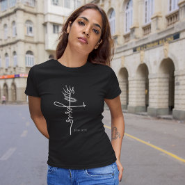 Camiseta KING JESUS Christian Women's Short Sleeve Dark
