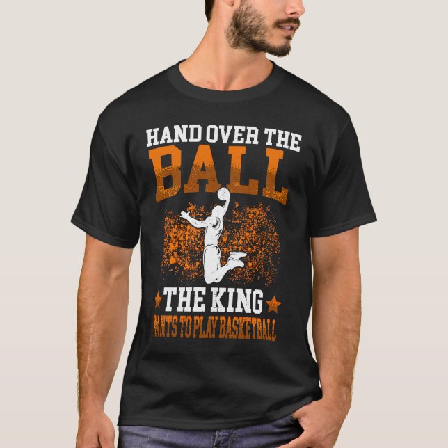 Camiseta King joga basquete de Basketballer Basketballer (Frente)