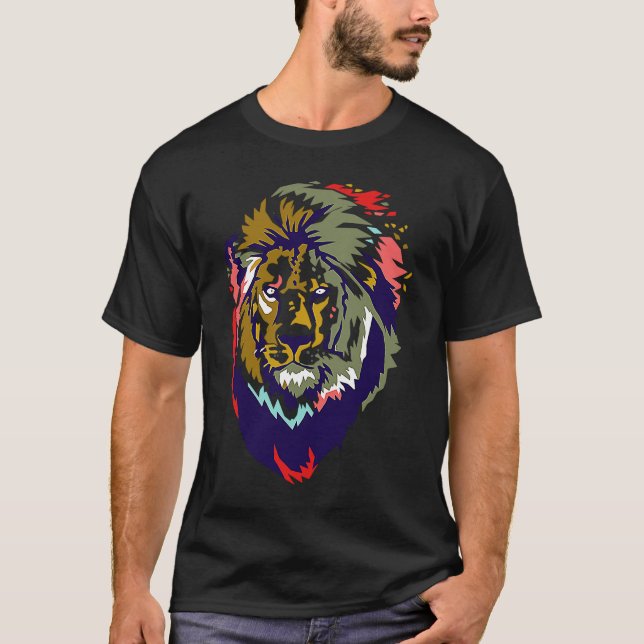 Camiseta King Lion Animal (Frente)