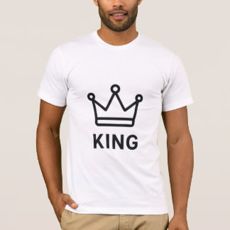 Camiseta King Matching Shirts – Minimal Crown Line 