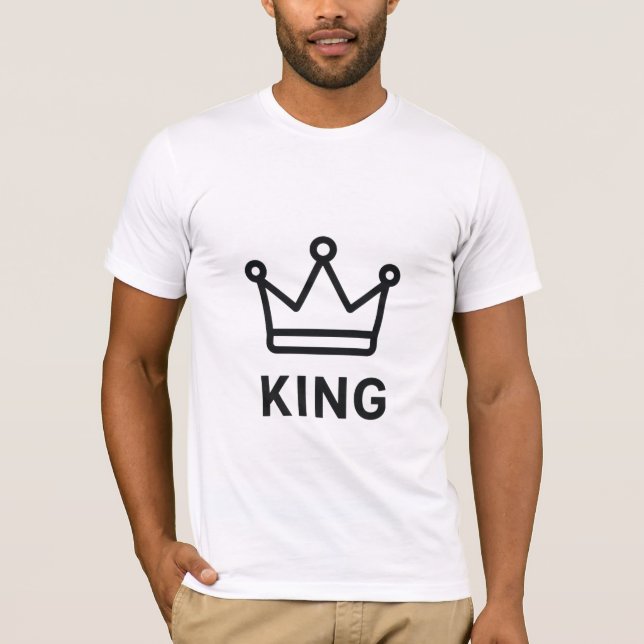 Camiseta King Matching Shirts – Minimal Crown Line  (Frente)