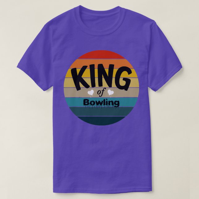 Camiseta King Of Boliche Boliche Bowler Ball T (Frente do Design)