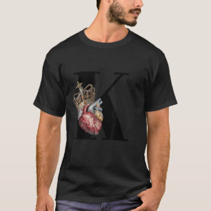 Camiseta King of Hearts Crown on Anatomically Heart K Desig