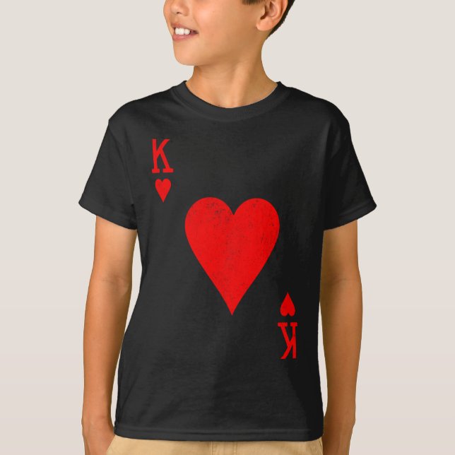 Camiseta King Of Hearts Matching Couple Saint Valentine's D (Frente)