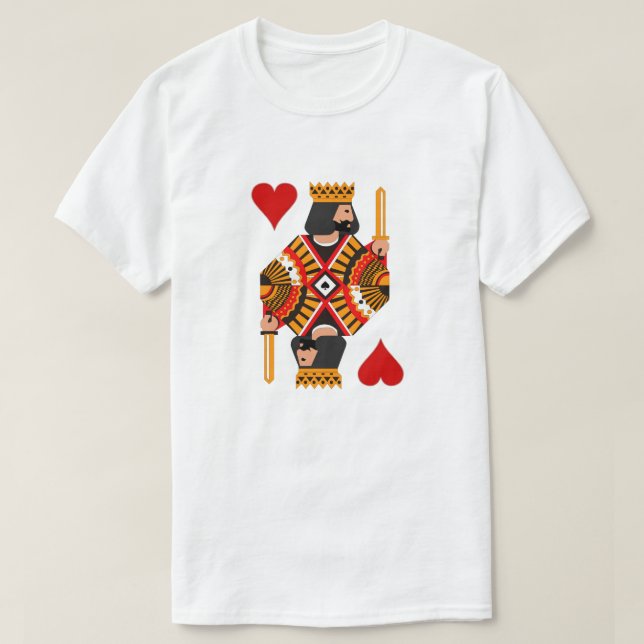 Camiseta King of Hearts T-Shirt (Frente do Design)