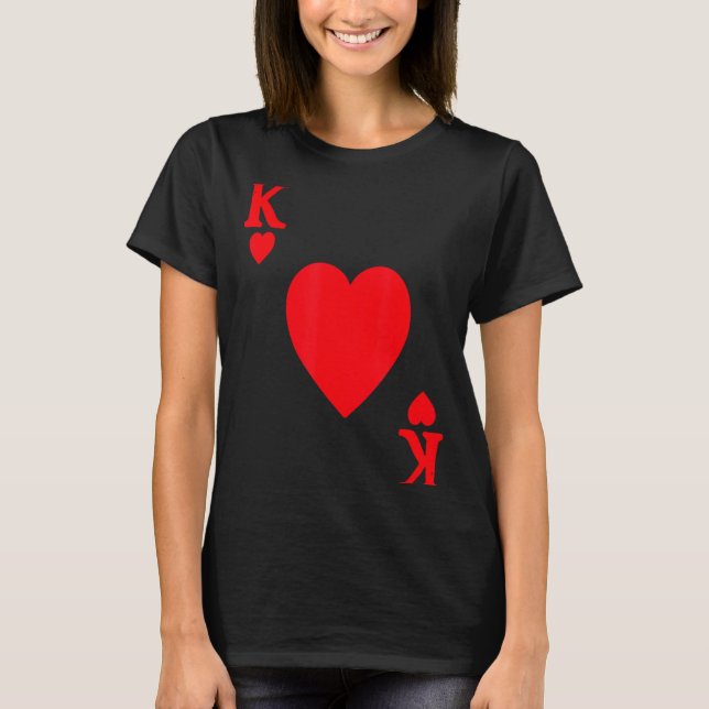 Camiseta King Of Hearts Valentine's Day Lover Royal Flush F (Frente)