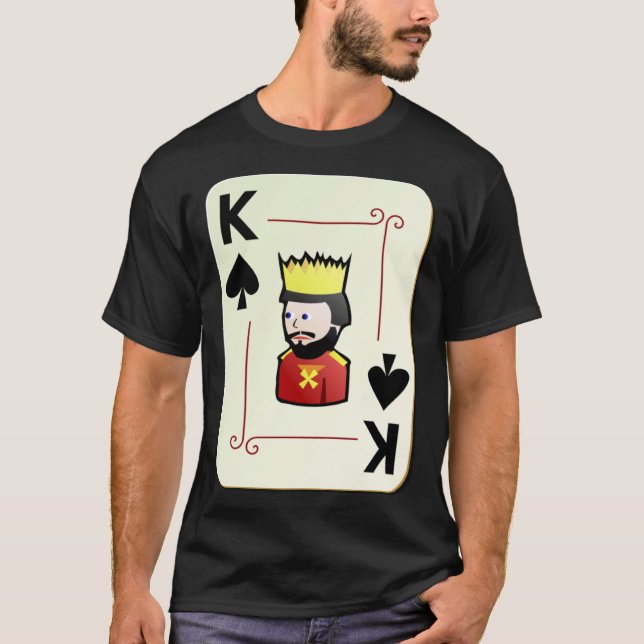 Camiseta King Of Spades Deck Of Cards  Halloween Costume (Frente)