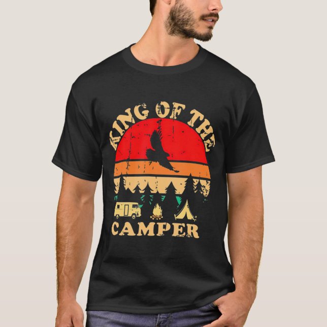 Camiseta King of the Camper RV Camping Travel  (Frente)