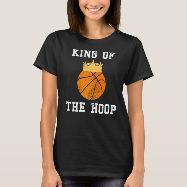 Camiseta King Of The Hoop Kids Boys Basbol Playe (Frente)