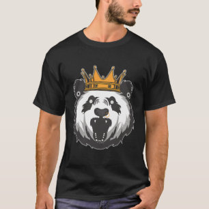 Camiseta King Panda com Afecções do Ouvido Anel Nose