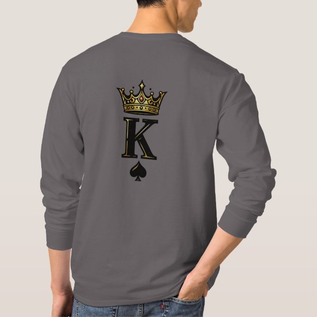 Camiseta King Spade K – Minimal Couple Matching Design (Verso)