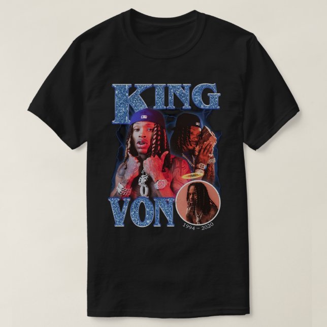 Camiseta King Von T-Shirt (Frente do Design)