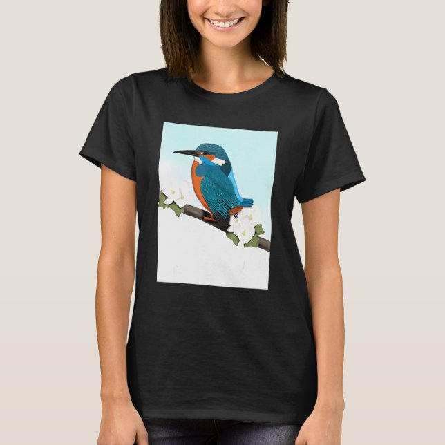 Camiseta Kingfisher Bird Bird Birdwatcher Bióloga (Frente)