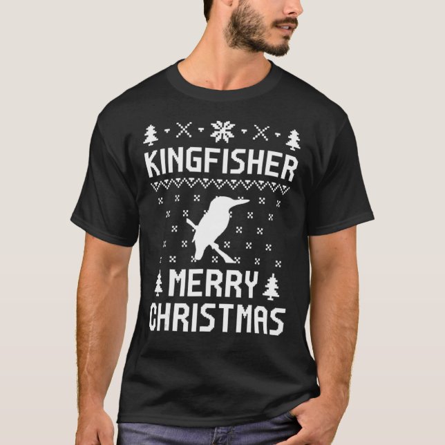 Camiseta Kingfisher Christmas Ugly Christmas Sweater (Frente)