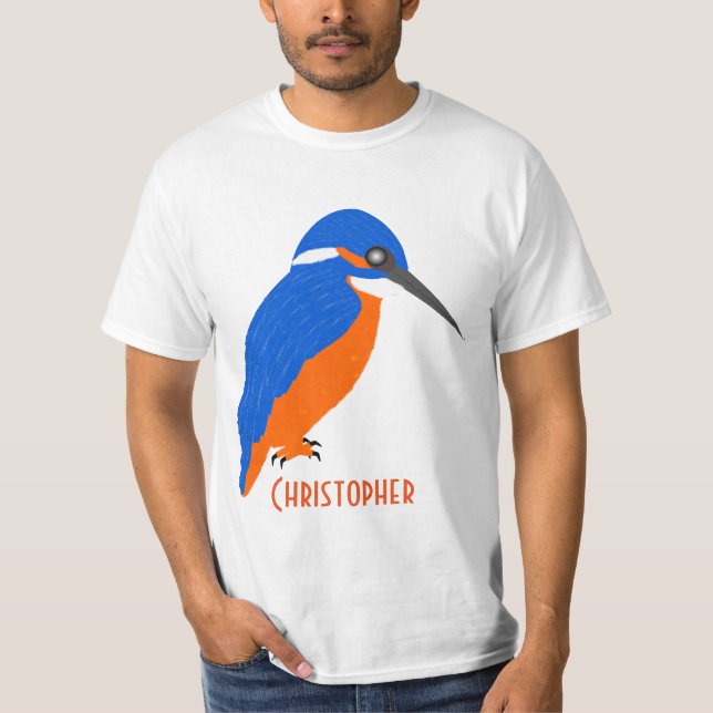 Camiseta Kingfisher Design Personalizado (Frente)