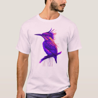Camiseta Kingfisher Smart Violet: Elegância de Alto Contras