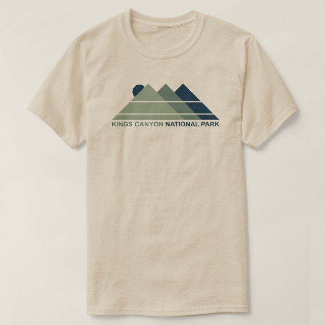 Camiseta Kings Canyon National Park Mountain Sun (Frente do Design)