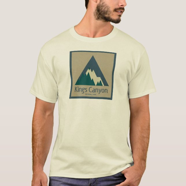 Camiseta Kings Canyon National Park Rustic (Frente)