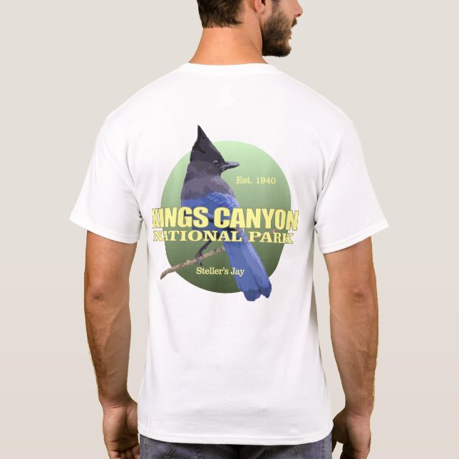 Camiseta Kings Canyon NP (Steller's Jay) WT (Verso)