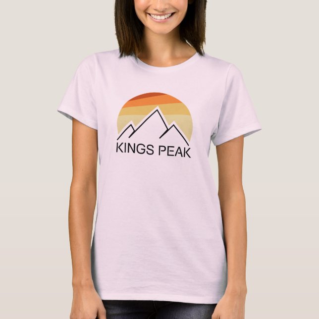 Camiseta Kings Peak Utah Retro (Frente)