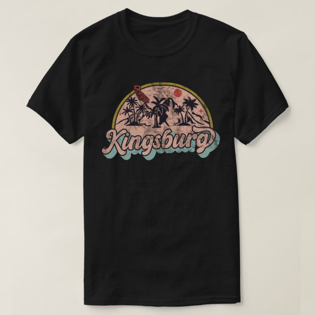 Camiseta Kingsburg, Califórnia (Frente do Design)