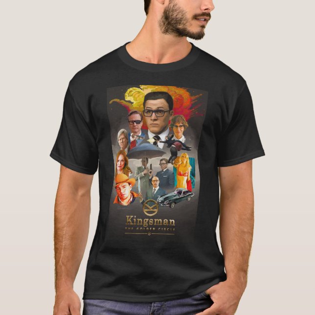 Camiseta Kingsman: O círculo dourado (Frente)