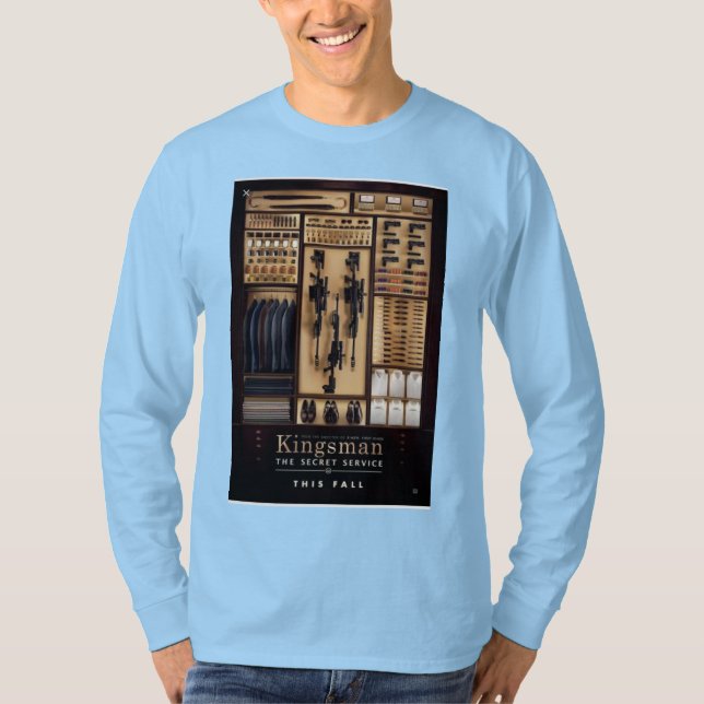 Camiseta Kingsman T shirt Design (Frente)