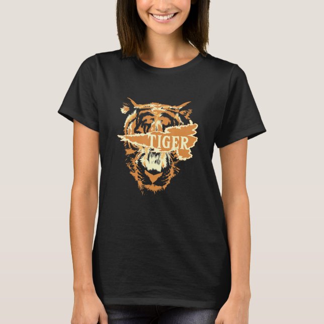 Camiseta Kingstiger Wild Cat Predatory Cat Siberian Tiger_1 (Frente)