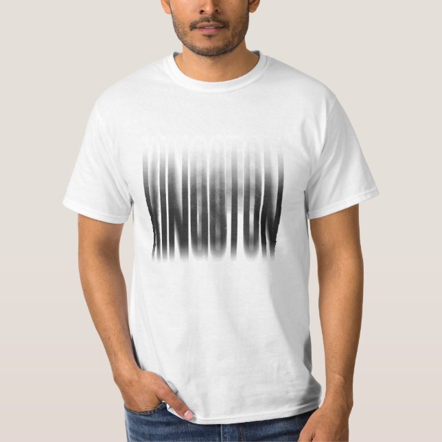 Camiseta Kingston Blurred Effect Typoographic Reggae (Frente)