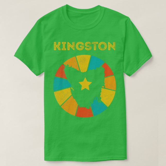 Camiseta Kingston Tasmania Vintage - Souvenir 1 (Frente do Design)
