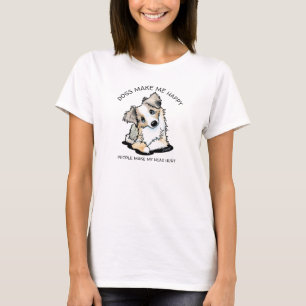 Camiseta KiniArt Aussie Shepherd Dog Lover T-Shirt