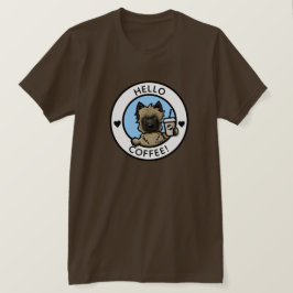Camiseta KiniArt Cairn Terrier Coffee T-Shirt