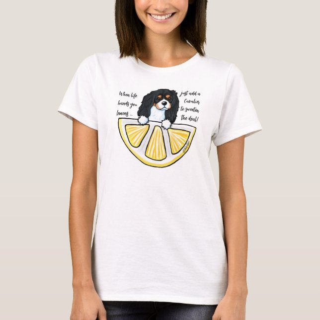 Camiseta KiniArt Cavalier Life Lemons T-Shirt (Frente)