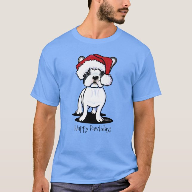 Camiseta KiniArt Christmas Frenchie (Frente)