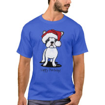 KiniArt Christmas Frenchie T-Shirt