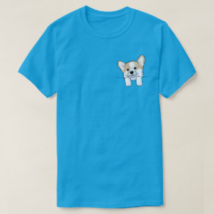 Camiseta KiniArt Corgi Cachorrinho de Bolso