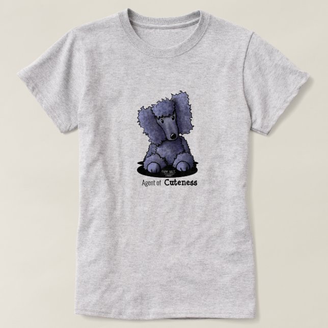 Camiseta KiniArt Cute Poodle (Frente do Design)