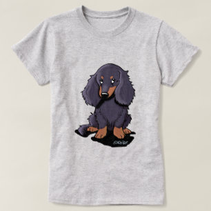 Camiseta KiniArt Dachshund de Cabelos Longos