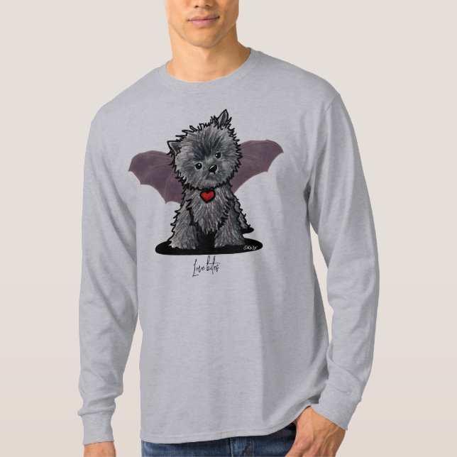 Camiseta KiniArt Halloween Affenpinscher T-Shirt (Frente)