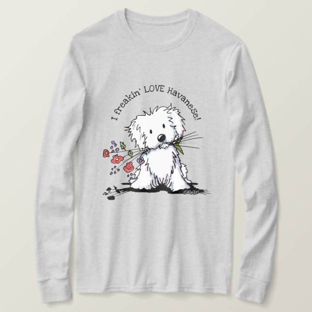 Camiseta KiniArt Havanese (Frente do Design)