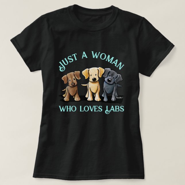 Camiseta KiniArt Labrador Lover T-Shirt (Frente do Design)