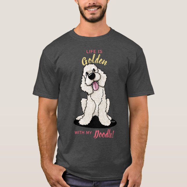 Camiseta KiniArt Life É Ouro DOODLE T-Shirt (Frente)