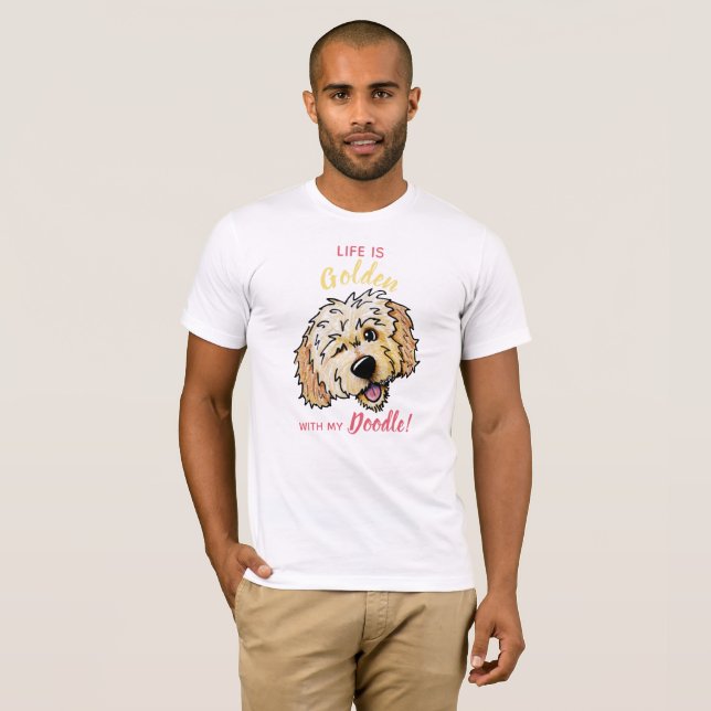 Camiseta KiniArt Life É Ouro DOODLE T-Shirt (Frente Completa)