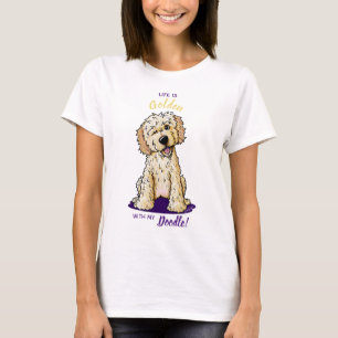 Camiseta KiniArt Life Is Golden DOODLE T-Shirt