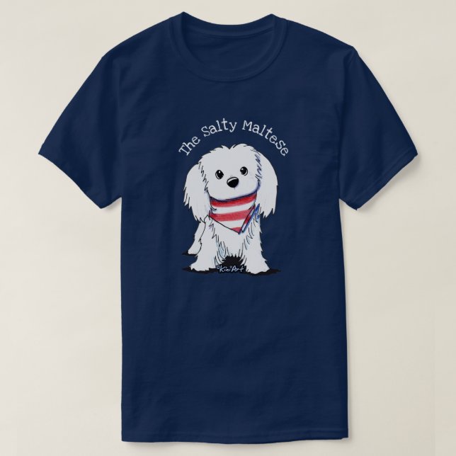 Camiseta KiniArt Maltês (Frente do Design)