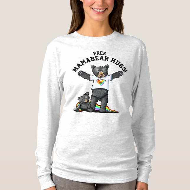 Camiseta KiniArt Mamabear Abraços T-Shirt (Frente)