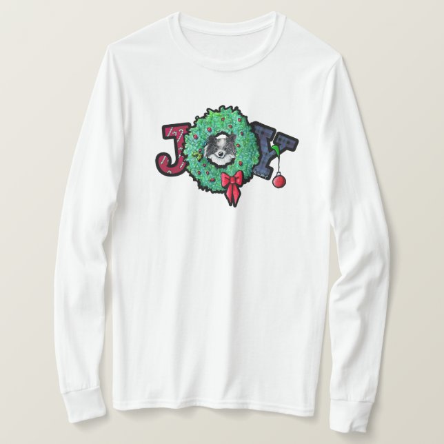 Camiseta KiniArt Natal Parti Pom (Frente do Design)