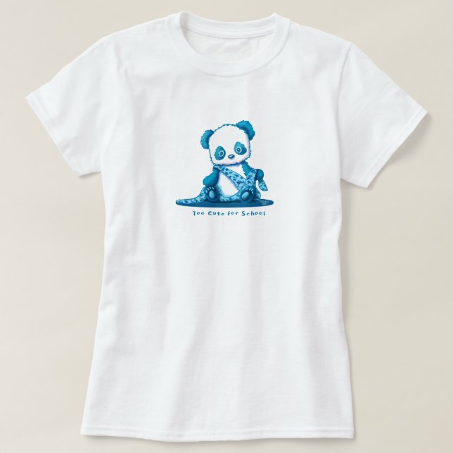 Camiseta KiniArt Panda Cub (Frente do Design)